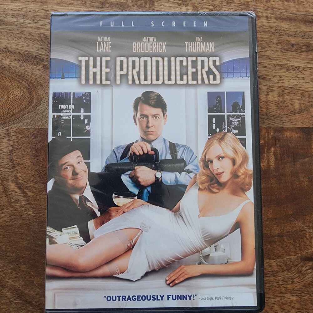 The Producers DVD Full Screen Lane Broderick Thurman PG-13 Universal New Sealed